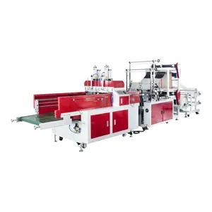 Full Automatic High Speed Biodegradable T shirt Shopping Plastic Poly Polythene Bag Maker Machine Price
