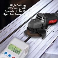 Meuleuse d'angle électrique au lithium Deli 20V sans balais rechargeable, machine de polissage professionnelle pour la découpe, le polissage et le meulage