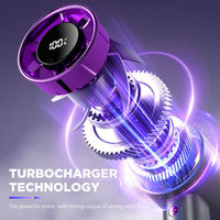 Ventilateur portable sans pales G06 à turbine, contrôle de vitesse progressif, affichage numérique, flux d'air puissant, rechargeable par USB, mini-refroidisseur
