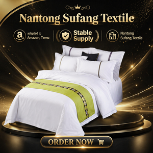 Juego de Ropa de Cama de Lujo para Hotel, Funda de Edredón Moderna Tejida de Alta Calidad para Adultos, para Dormitorio de Hotel - Product Image 4