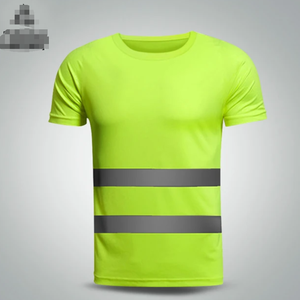 Prodotti di <span class=keywords><strong>Tendenza</strong></span> <span class=keywords><strong>Abbigliamento</strong></span> <span class=keywords><strong>Uomo</strong></span> Prezzo Competitivo T-Shirt da <span class=keywords><strong>Uomo</strong></span> in Poliestere con Striscia Riflettente per Guardie di Sicurezza - Product Image 2