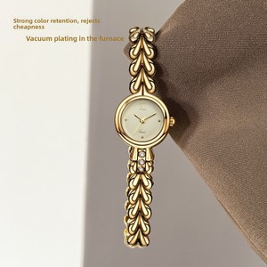 Montre à quartz pour femme Goldie, petit cadran, bracelet en alliage, verre minéral renforcé, cadran à aiguilles, étanche 30M, charme tendance, usage quotidien - Product Image 3