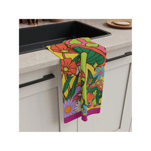 Superventas 100% algodón 16x26 pulgadas toallas de plato hechas a mano bordadas grisáceas 115 GSM secado rápido sostenible ligero hogar - Product Image 4