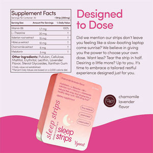 Tiras Orales para Dormir con Melatonina y L-Teanina, Certificadas por GMP, OEM/ODM, para un Ciclo de Sueño Saludable y Mejora de la Memoria - Product Image 2