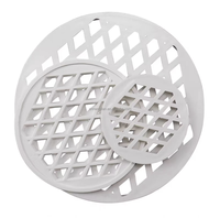 Grille de drain de sol en PVC sur mesure avec filtre à mailles rondes pour salle de bain