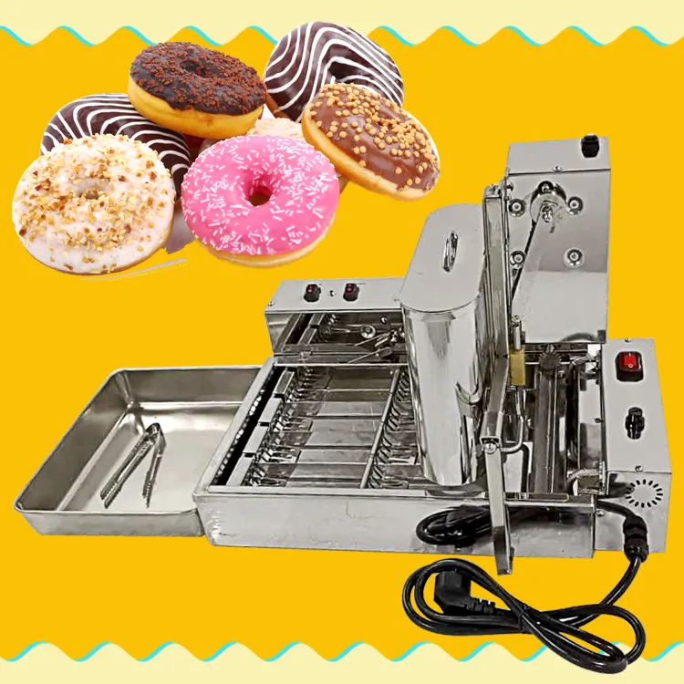 Máquina comercial automática para hacer rosquillas, Mini máquina para hacer rosquillas belshaw, 4 filas, envío gratis a Europa