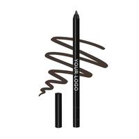 Stylo eyeliner anti-salissure lisse longue durée avec étiquette personnelle, crayon eyeliner cosmétique en vinyle