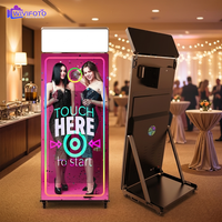Miroir magique pour selfie avec compatibilité SLR, cadre métallique de 65 pouces, éclairage LED, impression instantanée et connectivité Wi-Fi
