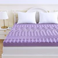 Surmatelas à Alvéoles 7 Zones en Mousse à Mémoire de Forme Infusée de Gel pour Hôtel Matelas Double Lit
