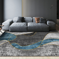 Tapis de sol de luxe 3d personnalisé, nordique, moderne, luxueux, antidérapant, décoration, grande zone nordique, pour salon