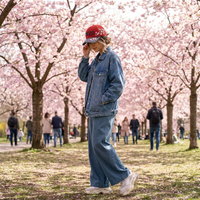 Casquette de baseball tendance à broderie florale, logo personnalisé, broderie 3D, 6 panneaux, couleurs contrastées, en coton, pour hommes et femmes, style streetwear