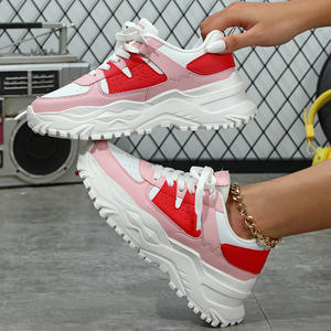 รองเท้าผ้าใบลำลองแบบผูกเชือก พื้นหนานุ่มสบาย เพิ่มความสูง ระบายอากาศได้ดี น้ำหนักเบา ซับแรงกระแทก - Product Image 4