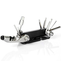 Kit d'outils de réparation de vélo multi-usage 14-en-1 clé hexagonale écrou réparation de pneu clé hexagonale tournevis hachoir à chaîne