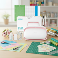 Plóter Gráfico Likcut S501 DIY Portátil Máquina de Corte Inteligente Cortador de Vinilo Mejorado para Proyectos Divertidos Familiares y Escolares Decoraciones