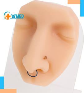 Modèle en silicone de simulation d'<span class=keywords><strong>injection</strong></span> de suture par perforation de tatouage Partie du corps humain Affichage en silicone Modèle de piercing oreille nez lèvre nombril - Product Image 1