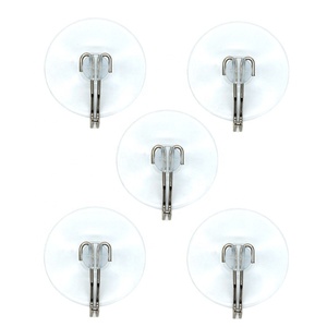 Cốc Hút Chân Không Bằng Nhựa Trong Suốt Đường Kính 55Mm Mạnh Mẽ Có Móc Kim Loại - Product Image 6