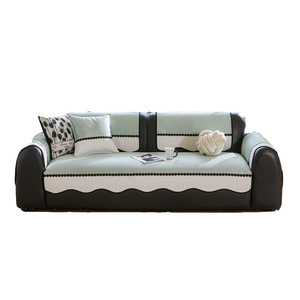 Ice Silk <b>Sofa</b> <b>Cover</b> 90-140cm Non Slip Modern Solid Color Summer Cushion <b>For</b> General <b>Sofa</b> - Product Image 5