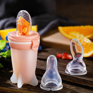 Biberón de silicona 3 en 1, alimentador de Medicina de fruta PP multifuncional, cuchara de alimentación <span class=keywords><strong>complementaria</strong></span> <span class=keywords><strong>para</strong></span> biberón de leche <span class=keywords><strong>para</strong></span> bebé - Product Image 1