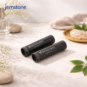 บรรจุภัณฑ์หลอดกระดาษแข็งรีไซเคิลสำหรับน้ำหอมแบบกระบอก ลดราคาพิเศษ บรรจุภัณฑ์หลอดกระดาษแบบดันขึ้นสำหรับลิปสติกสีดำ - Product Image 4