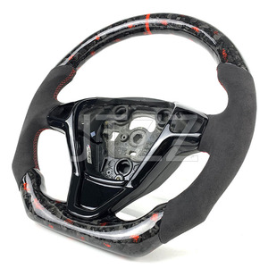 Pour Ford <span class=keywords><strong>Fiesta</strong></span> ST <span class=keywords><strong>MK7</strong></span> <span class=keywords><strong>MK7</strong></span>.5 volant en Fiber de carbone forgé intérieur automobile 2009 2010 2011 2012 2013 2014 2015 2016 2017 - Product Image 2