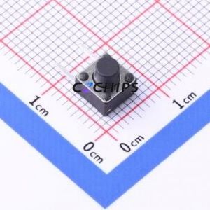 TSD007A06026A03 Tactile Switch Bent Lead Through Hole,6x6mm Switch Round Button 2.6N Right Angle Insert 6mm - Product Image 1