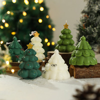 Weihnachtliche Kreisförmige Sojabohnen-Mischwachs Handgegossene Handgemachte Duftkerze Weihnachtsdekoration Atmosphärisches Geschenk