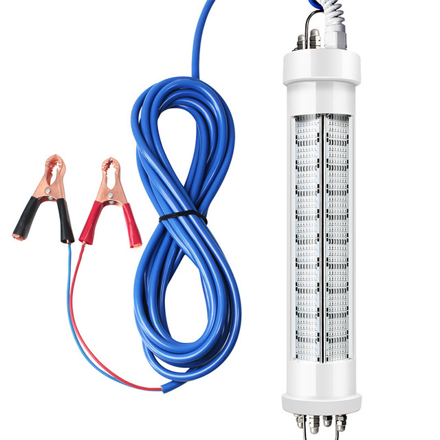ISURE Marine 200W 300W 12V 24V Underwater Fishing Lamp Deep Drop Fishing Lights Fish Lure Lamp Green White Blue
