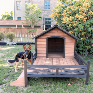 環境に優しい木製犬小屋 防風・防水 大型/中型犬種対応 オールシーズン 屋外使用 工場直販卸売 - Product Image 3