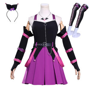 Conjunto de Disfraz de <span class=keywords><strong>Cosplay</strong></span> para <span class=keywords><strong>Mujer</strong></span>, Diseño de Banda Linked con Echo, en Poliéster - Product Image 3