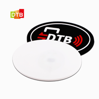 Étiquette de blanchisserie en silicone imperméable pour vêtements RFID NFC lavable DTB HF