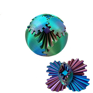 Para <span class=keywords><strong>Amazon</strong></span> gran oferta 3D impreso Gear Ball Fidget Cube adulto dedo girar juguetes para descompresión y alivio del estrés hecho duradero - Product Image 3