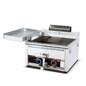 <span class=keywords><strong>Friteuse</strong></span> à gaz de table BCH17L de bonne qualité, 17 L, avec contrôle de la température et plateaux de retour d'huile latéraux - Product Image 1