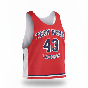 Chalecos de Lacrosse Reversibles Personalizados OEM, Chalecos de Entrenamiento Sublimados para Prácticas y Entrenamientos - Product Image 2