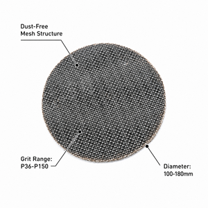 Dischi Abrasivi REX in Ossido di Alluminio 90x90mm Triangolari con 6 Fori e Velcro, Certificati ISO TUV <span class=keywords><strong>per</strong></span> Lucidatura Precisa del Metallo - Product Image 2