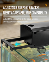 Filtre supérieur d'aquarium silencieux 3-en-1 personnalisé avec pompe à eau 15W 25W pour filtration d'aquarium, oxygénation et création de vagues, OEM disponible
