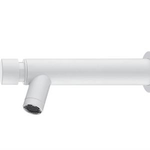 Wassersparender Selbstschließender Push-Wasserhahn für Öffentliche Toiletten mit Zeitverzögerung, Kunststoff, Modernes Grafikdesign, Einlochmontage - Product Image 1