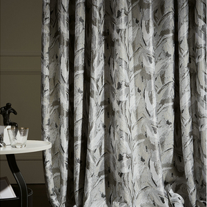 Tende Oscuranti Jacquard Tinto in Filo Personalizzate ad Alta Precisione, Lussuose e Moderne, Isolanti, con Motivo Astratto a Pennello per Camere d'Albergo - Product Image 2