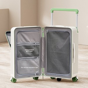 Nouvelle Valise <span class=keywords><strong>à</strong></span> Roulettes Grande Capacité en Néoprène 2025 avec Poignée Large, Ouverture Frontale et Serrure <span class=keywords><strong>à</strong></span> Code – Unisexe - Product Image 3