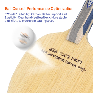 LOKI W81 WEI SHIHAO ARC, Pala <span class=keywords><strong>de</strong></span> Tenis <span class=keywords><strong>de</strong></span> <span class=keywords><strong>Mesa</strong></span> <span class=keywords><strong>de</strong></span> 7 Capas <span class=keywords><strong>de</strong></span> Carbono Aryl, Alta Velocidad, Profesional, para Competición - Product Image 5