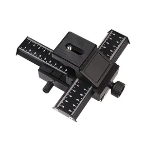Kaliou C027 Micro pan tilt ABS plastic two way adjustable movable micro pan tilt 1/4'' screw For Digital Camera Video
