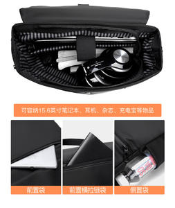 Moda Casual Ligero Multifuncional Gran capacidad Hombres Mochila Impermeable Antiarañazos Tendencia Todo-fósforo Mochila personalizada - Product Image 4