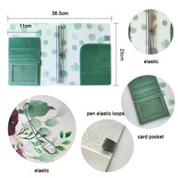 Perlengkapan Kantor Desain Pabrik, Buku Diary Kulit PU Warna-warni, Planner Loose-leaf, Sampul Buku Catatan untuk Belajar
