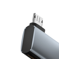 Adaptateur Micro Mâle vers USB Femelle Courbure Gauche Courbure Droite OTG avec Alimentation Convertisseur Adaptateur Micro vers USB