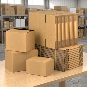 Sturdy Aseptic Eco-Friendly Waterproof Corrugated <b>Cardboard</b> Cosmetic Shipping Cartons <b>Moving</b> Storage Customizable Printed <b>Boxes</b> - Product Image 1