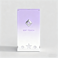 Boîte cosmétique en papier gaufré personnalisé écologique avec logo pour kits de maquillage et de soins de la peau
