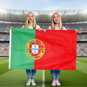 Bandera de Portugal 2026, 3x5 pies, Material de Poliéster, en Stock, Bandera Deportiva para Juegos, Bandera para Aficionados del Equipo Español para Exteriores - Product Image 1