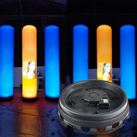 Publicité D63cm diamètre Base LED danseur d'air gonflable Skydance souffleur d'air électrique