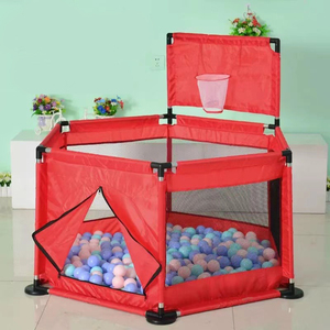 Corral Plegable Hexagonal Grande Centro de Actividades para Niños Pequeños Cerca de Seguridad Portátil de Plástico para Bebés - Product Image 5