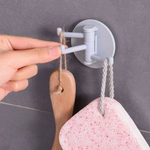 2024 Swivel 4-Hook Strong Plastic Eco-Friendly Vintage <b>Towel</b> Hanger Clothing Bathroom <b>Wall</b>-<b>Mounted</b> Drill Perforation-free - Product Image 1