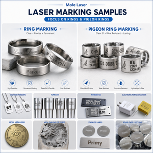 Machine de marquage laser à fibre industrielle certifiée CE 30W 50W 100W pour la gravure en gros de <span class=keywords><strong>bijoux</strong></span> et quincaillerie métalliques - Product Image 3